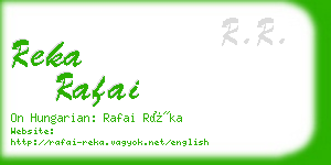reka rafai business card